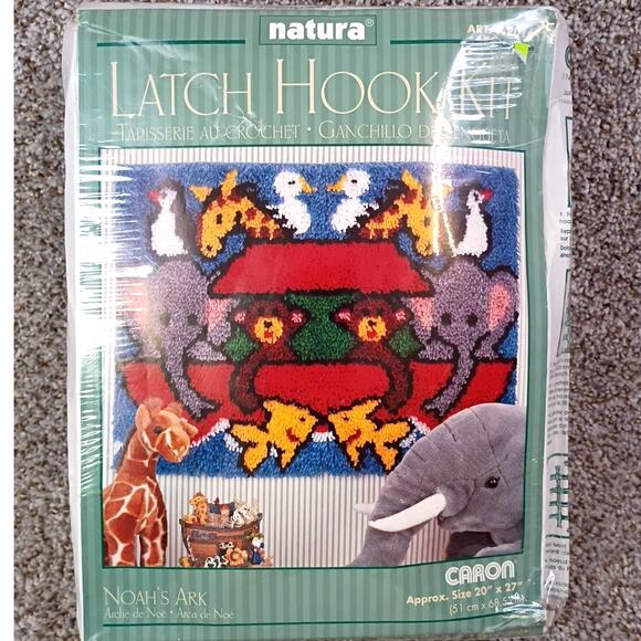 Natura Latch Hook Kit Noah’s Ark R016 – 20x27 New & Sealed in Original Box - Picture 1 of 11
